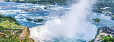 Niagara,Falls,Aerial,View,,Canadian,Falls,,Canada